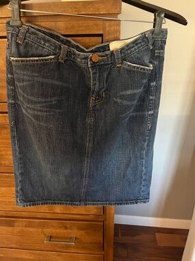 GAP Dark Blue Denim Pencil Skirt